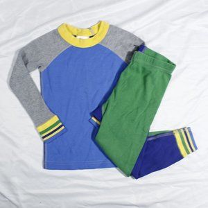 COPY - Hanna Andersson Pajama Set 3t Blue, Green, Gray